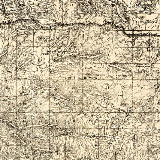 Vintage Map of Larimer County, Colorado, 1884 (Estes Park)