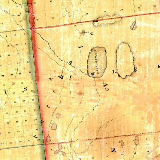 Vintage Map of Franklin County, New York, 1858