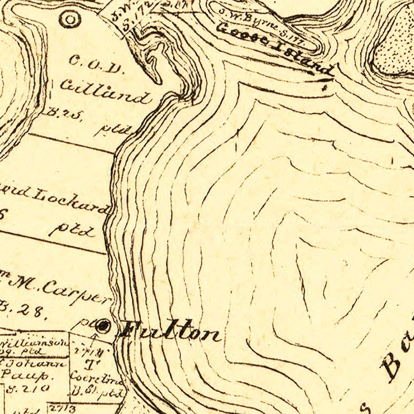 Vintage Map of Aransas County, Texas, 1880