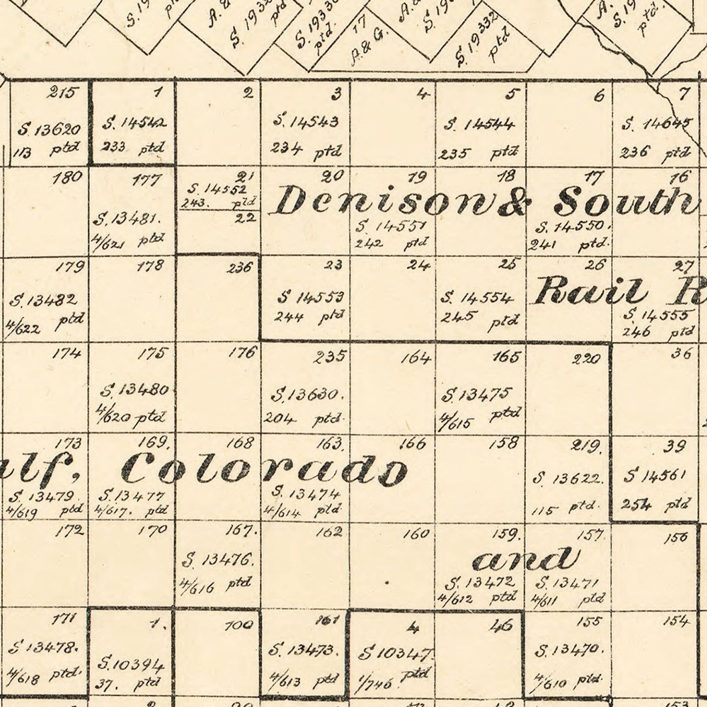 Vintage Map of Briscoe County, Texas, 1897