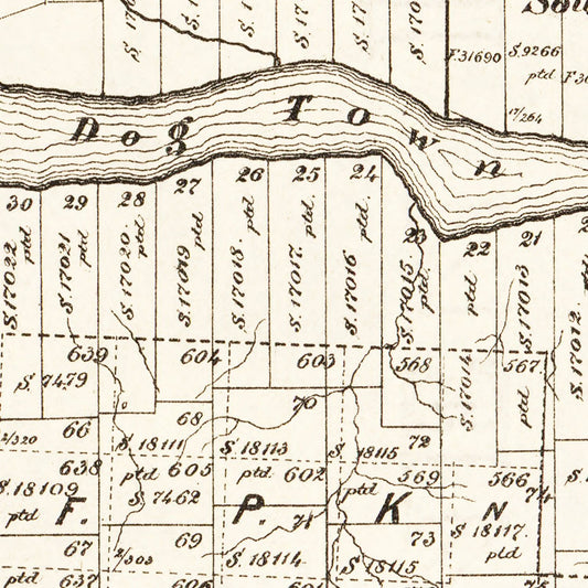 Vintage Map of Childress County, Texas, 1891