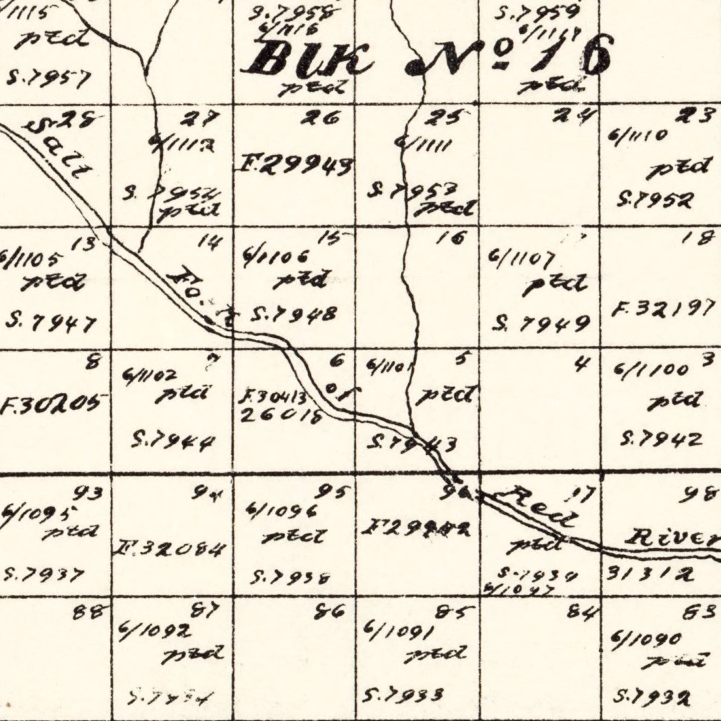 Vintage Map of Collingsworth County, Texas, 1892