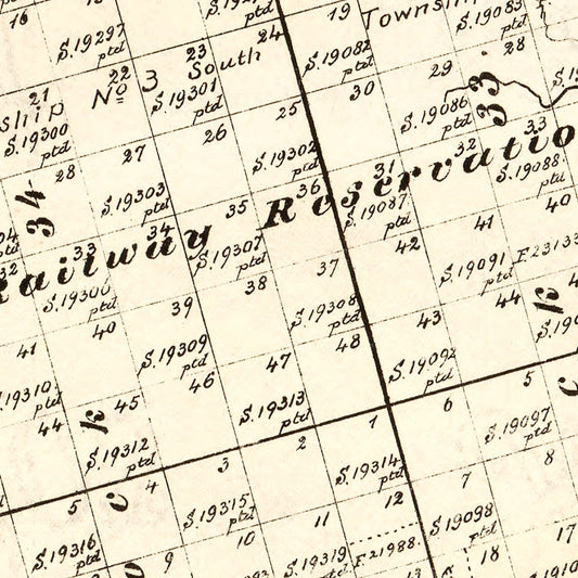 Vintage Map of Glasscock County, Texas, 1888