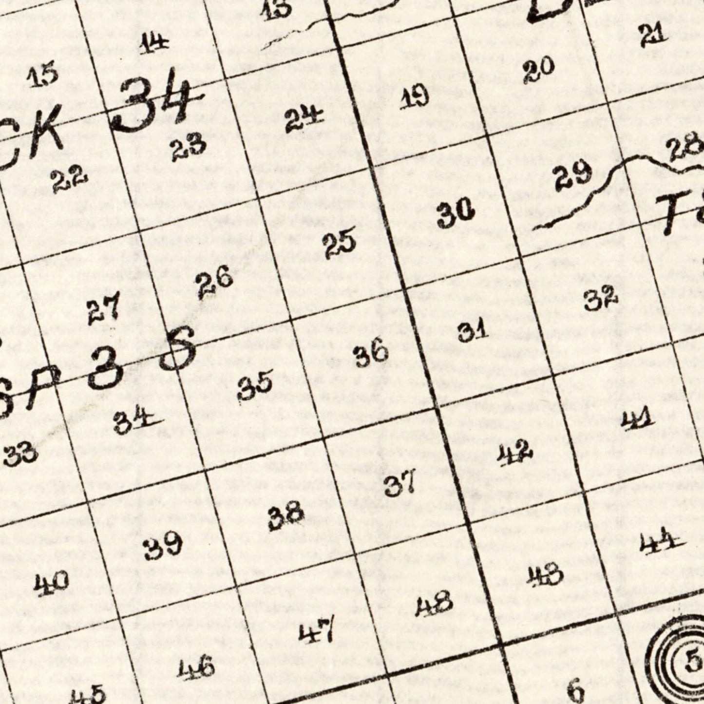 Vintage Map of Glasscock County, Texas, 1890
