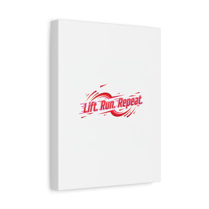 Lift Run Repeat Gym Motivation Canvas Wall Art