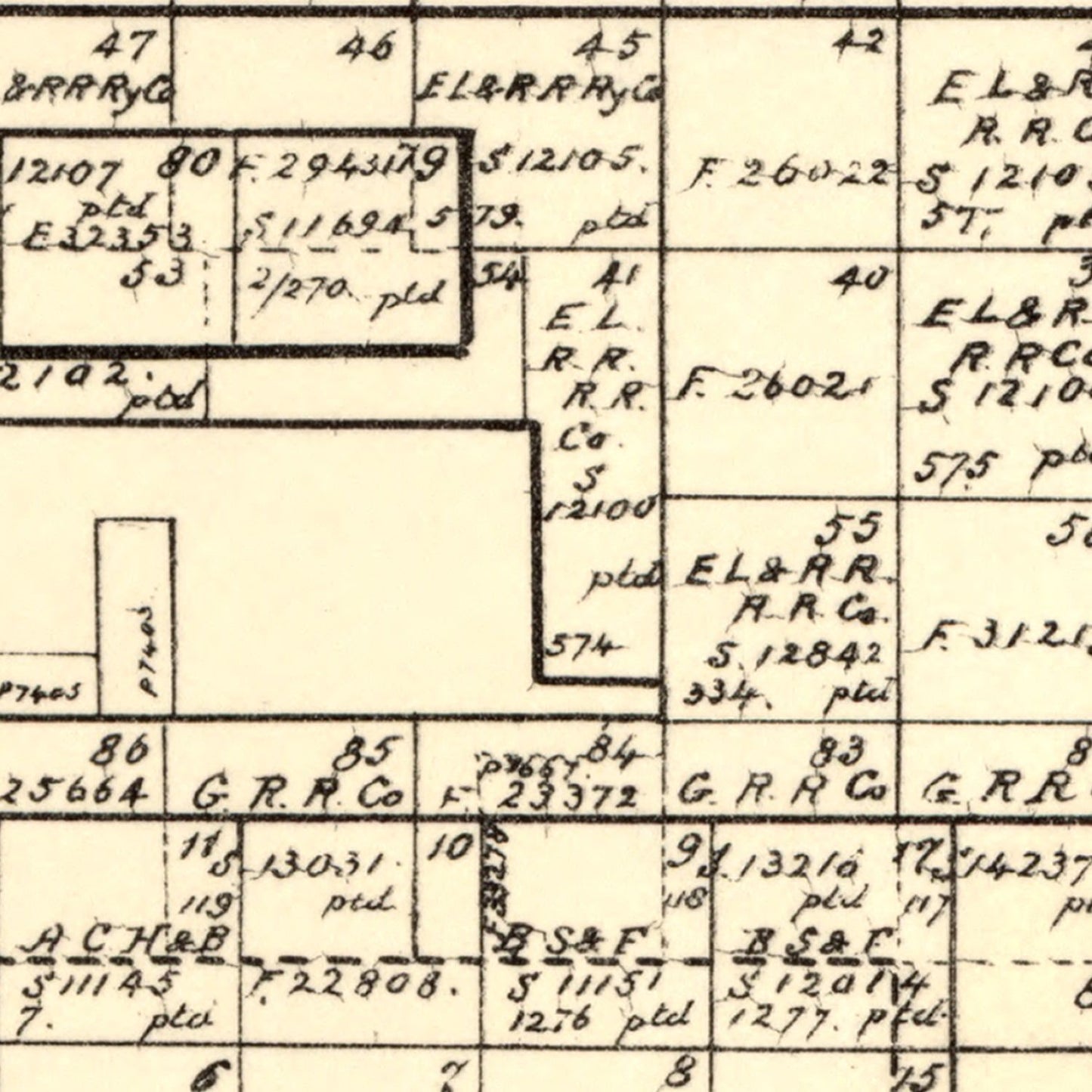 Vintage Map of Floyd County, Texas 1892