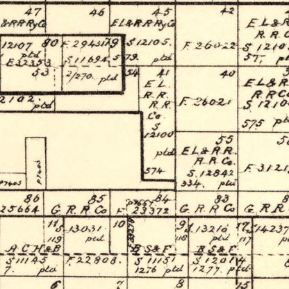 Vintage Map of Floyd County, Texas 1892