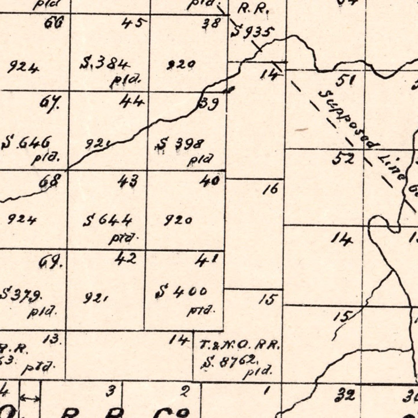 Vintage Map of Jones County, Texas, 1879