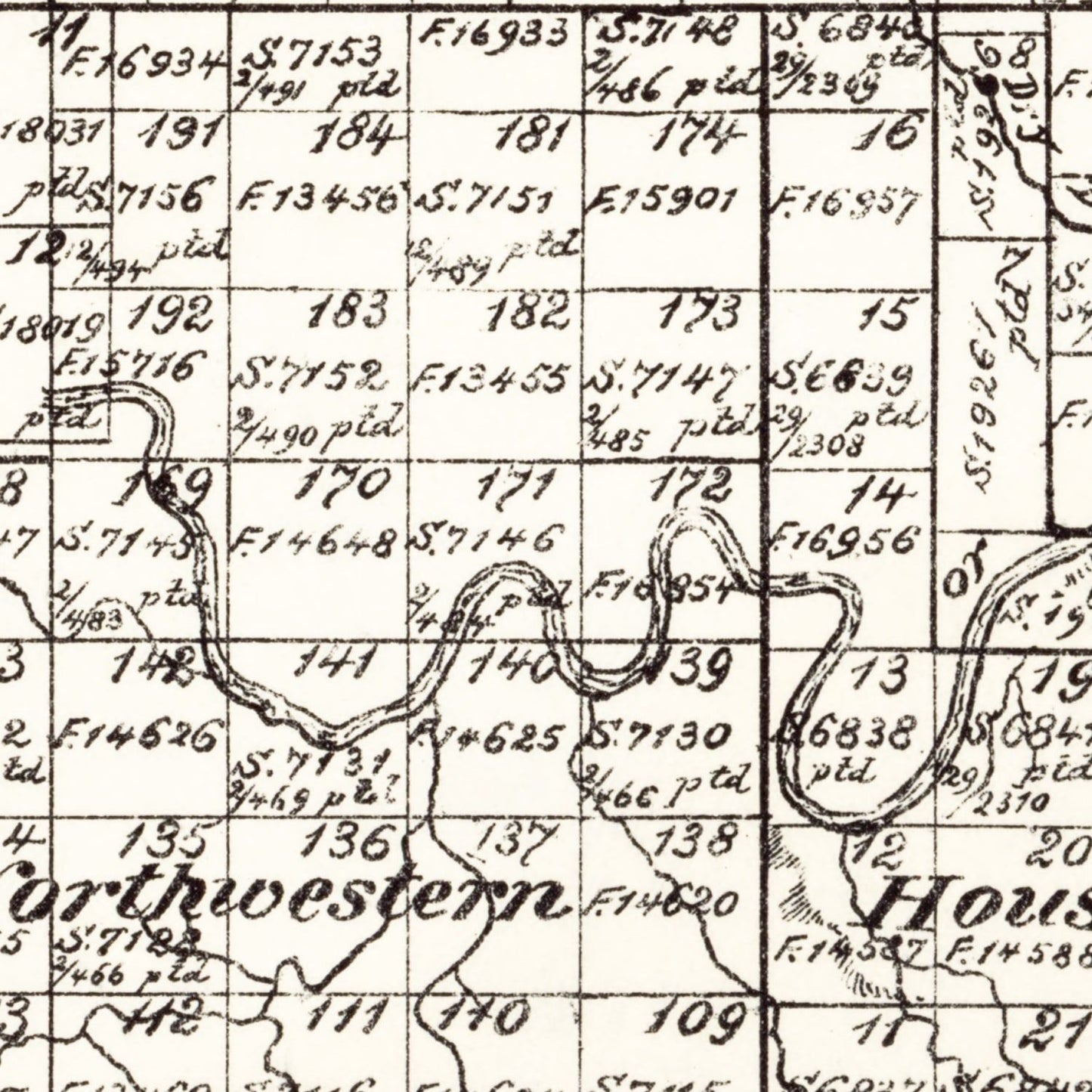 Vintage Map of Kent County, Texas, 1888