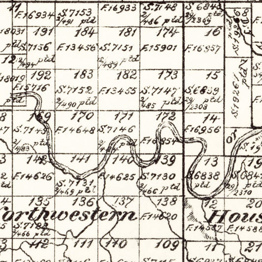 Vintage Map of Kent County, Texas, 1888