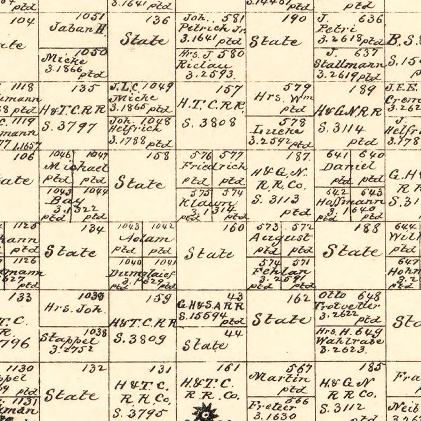 Vintage Map of McCulloch County, Texas, 1879