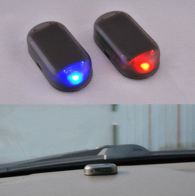 Red and blue blinking anti-theft dummy light for cars.