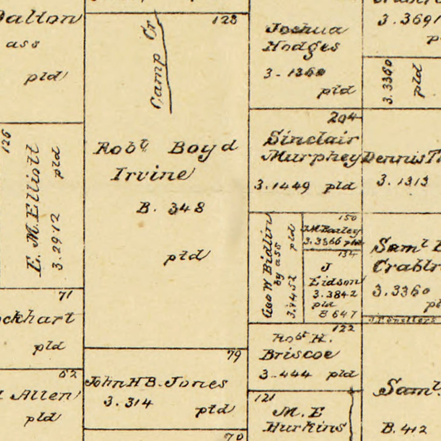 Vintage Map of Rockwall County, Texas, 1880