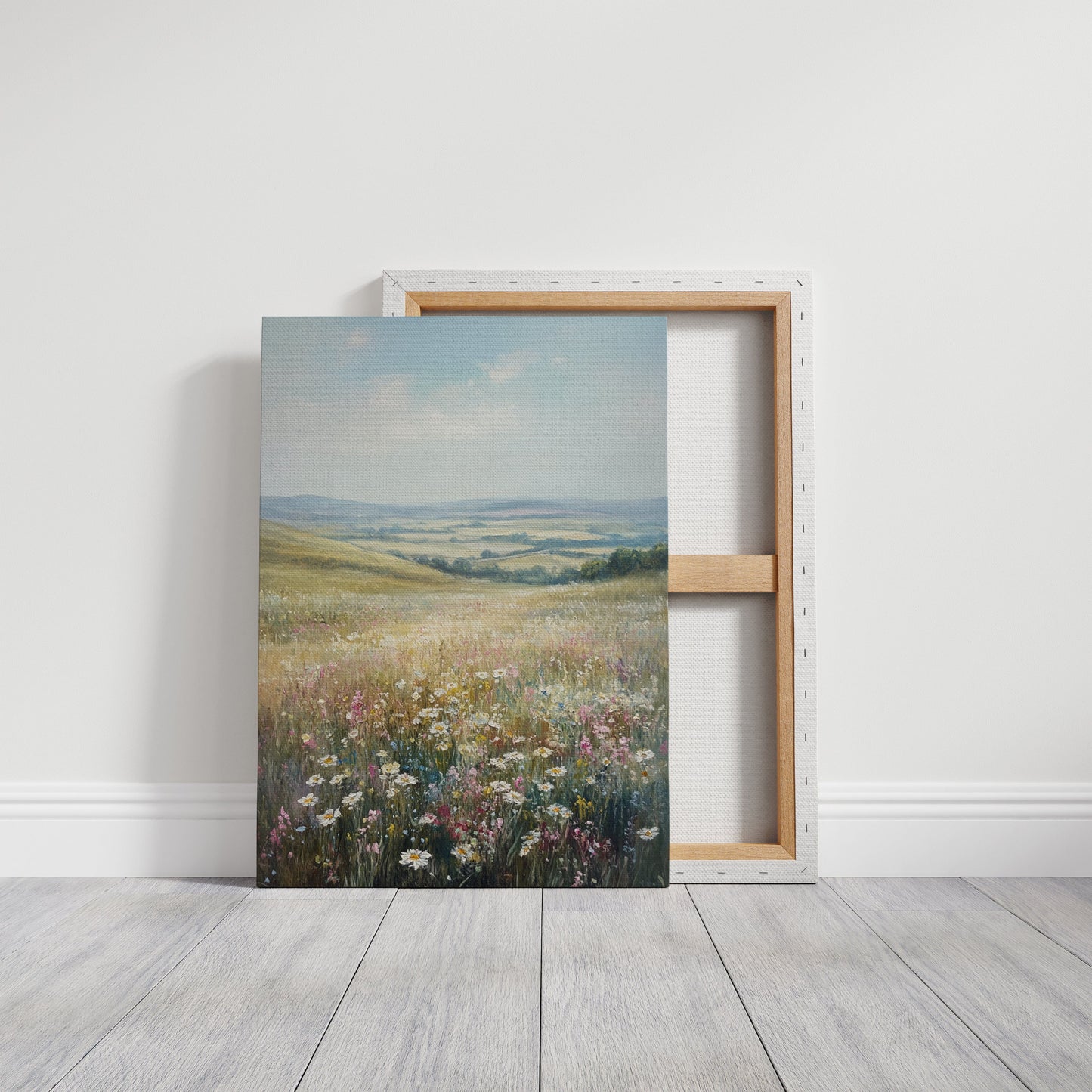 Wildflower Meadow Summer Countryside Landscape Print
