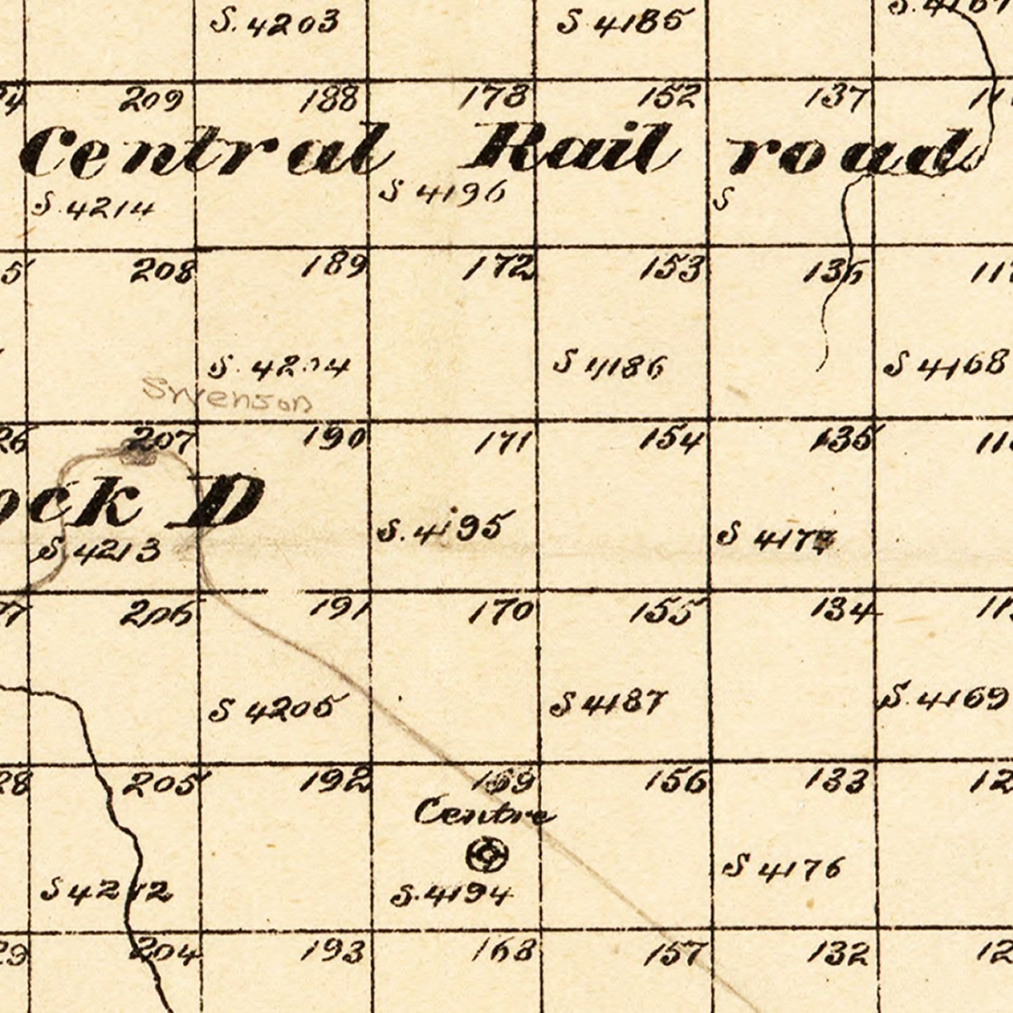 Vintage Map of Stonewall County, Texas, 1880