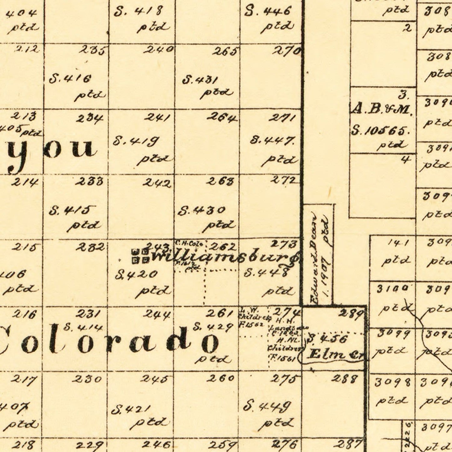 Vintage Map of Throckmorton County, Texas, 1879