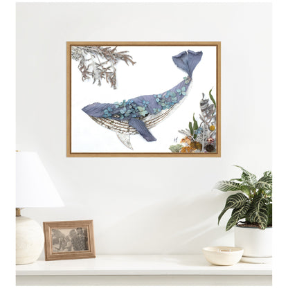 Whale Framed Canvas Wall Art