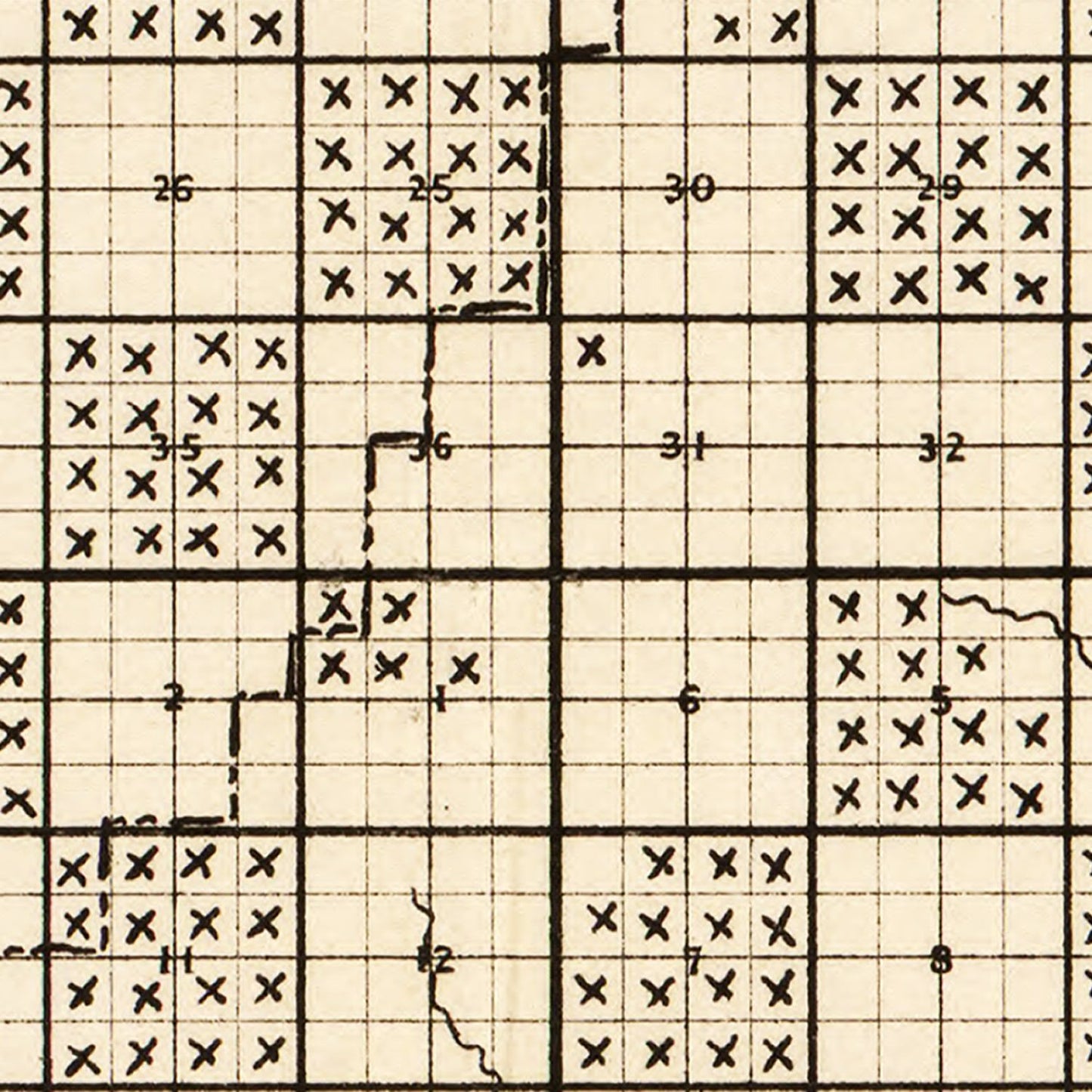 Vintage Map of Kalkaska County, Michigan, 1878
