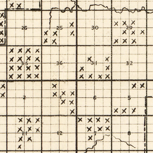 Vintage Map of Missaukee County, Michigan, 1878