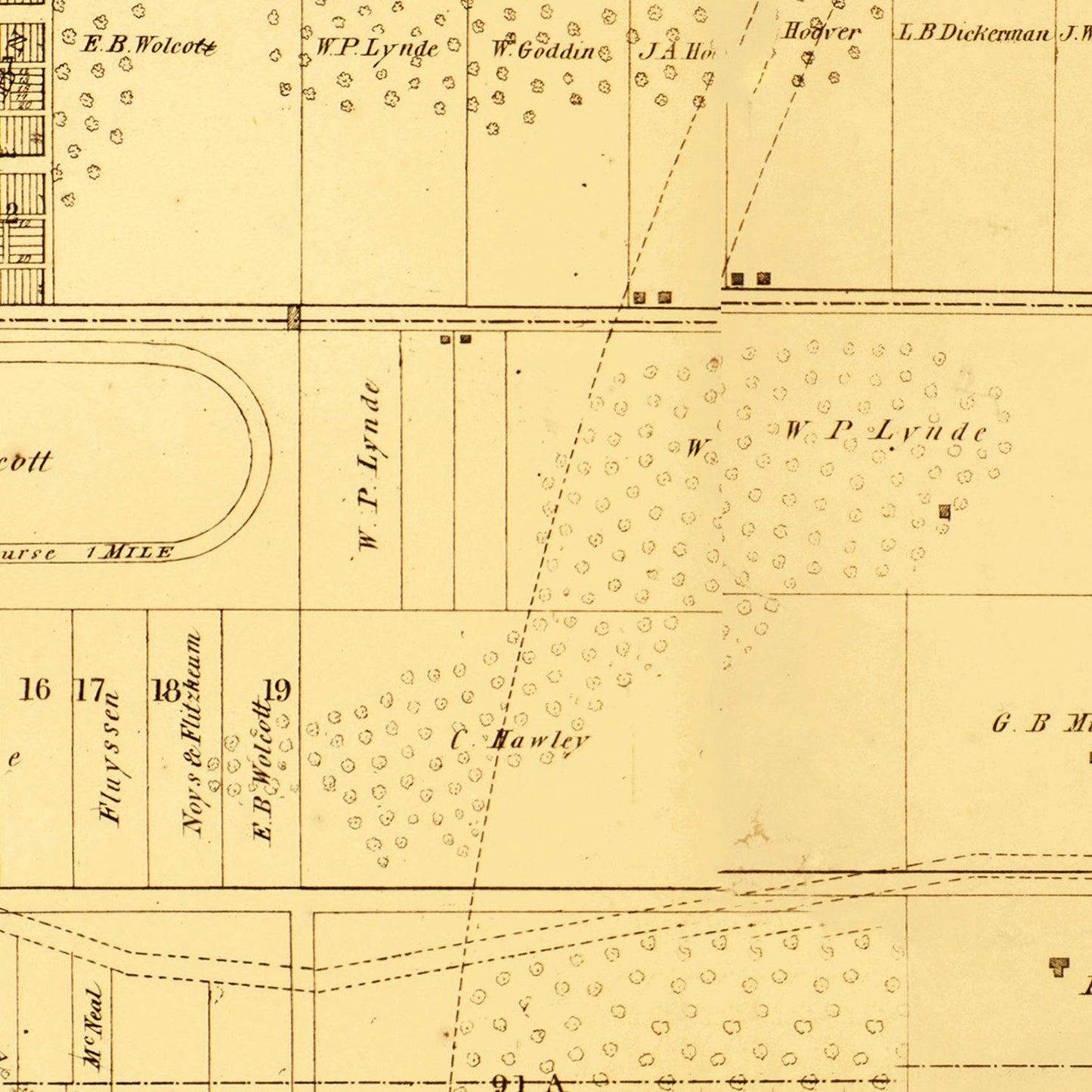 Vintage Map of Milwaukee County, Wisconsin, 1858