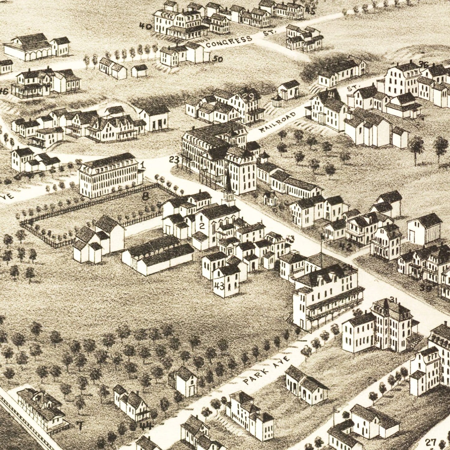 Vintage Map of Bethlehem, New Hampshire, 1883