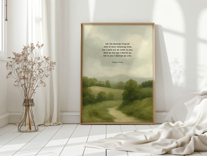 Morning Trust Psalm 143:8 Landscape Faith Print