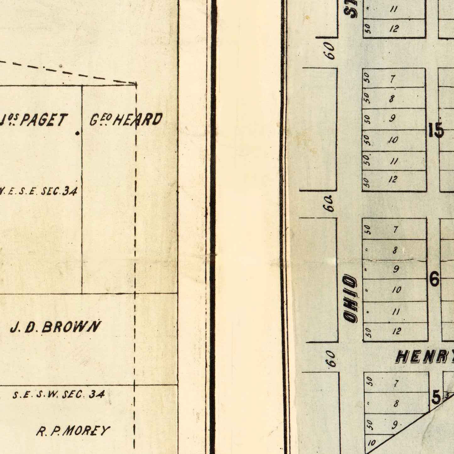 Vintage Map of Pettis County, Missouri, 1872