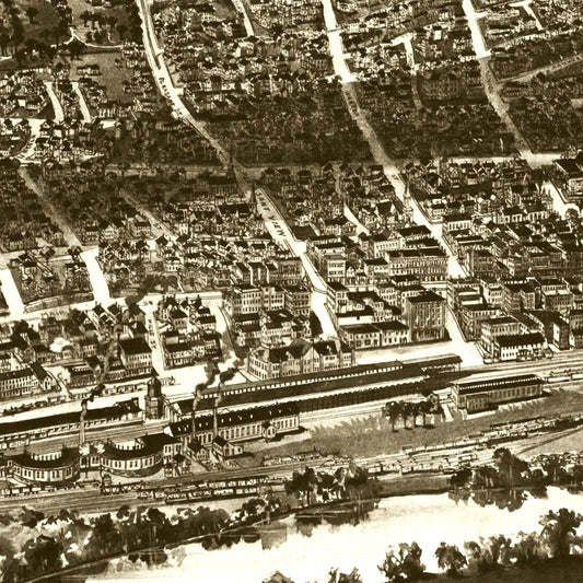 Vintage Map of Concord, New Hampshire, 1899