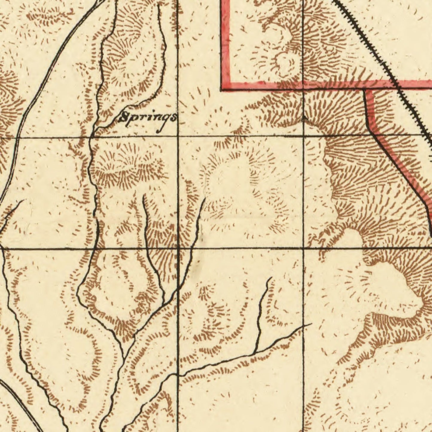 Vintage Map of Santa Fe County, New Mexico, 1888