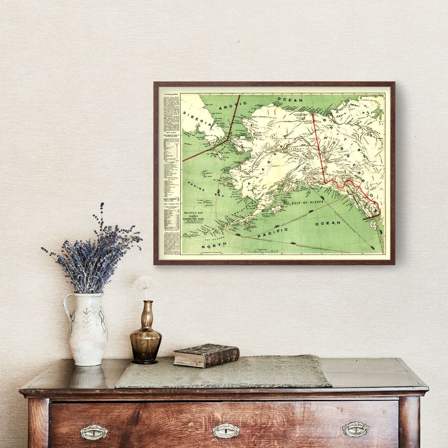 Vintage Map of Alaska, 1897