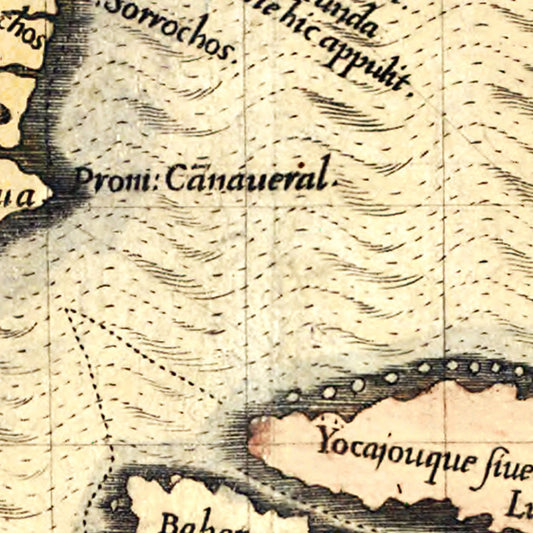 Vintage Map of Florida 1591
