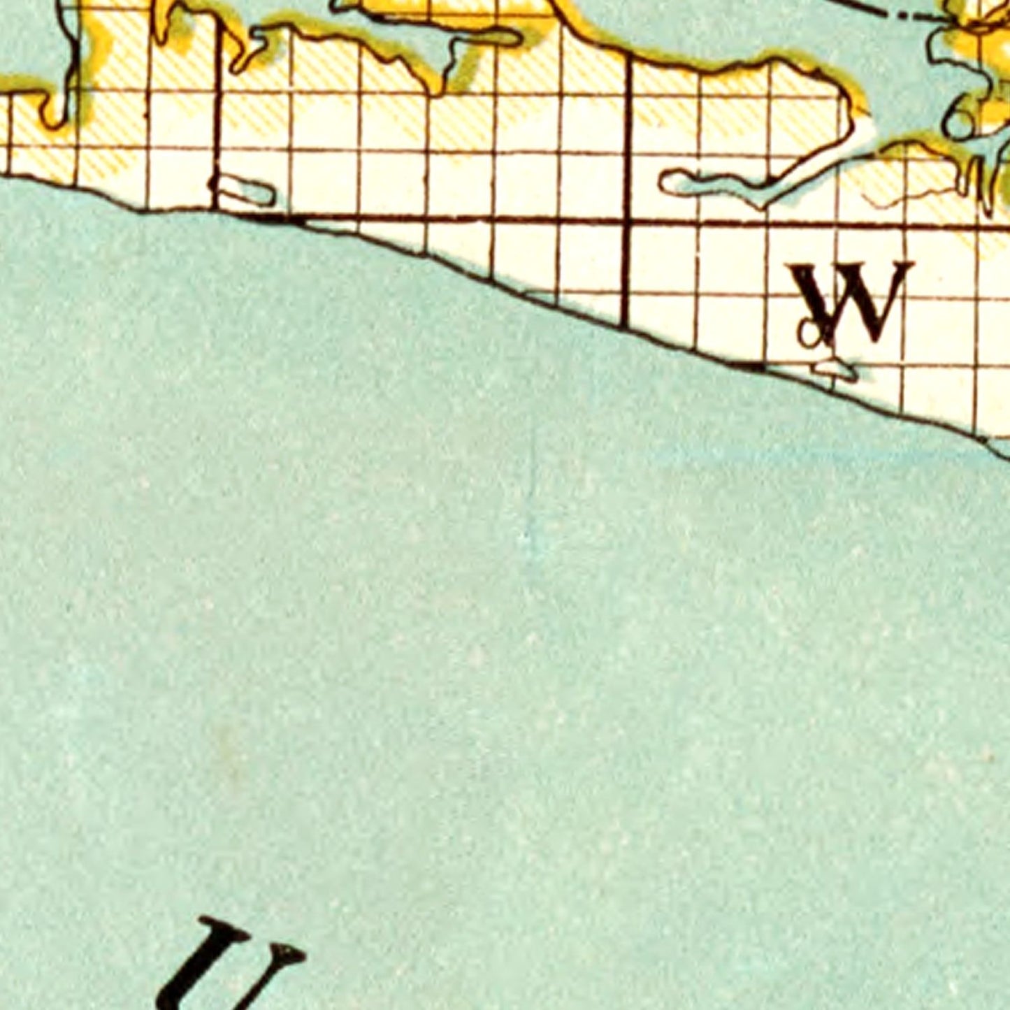 Vintage Map of Florida 1890