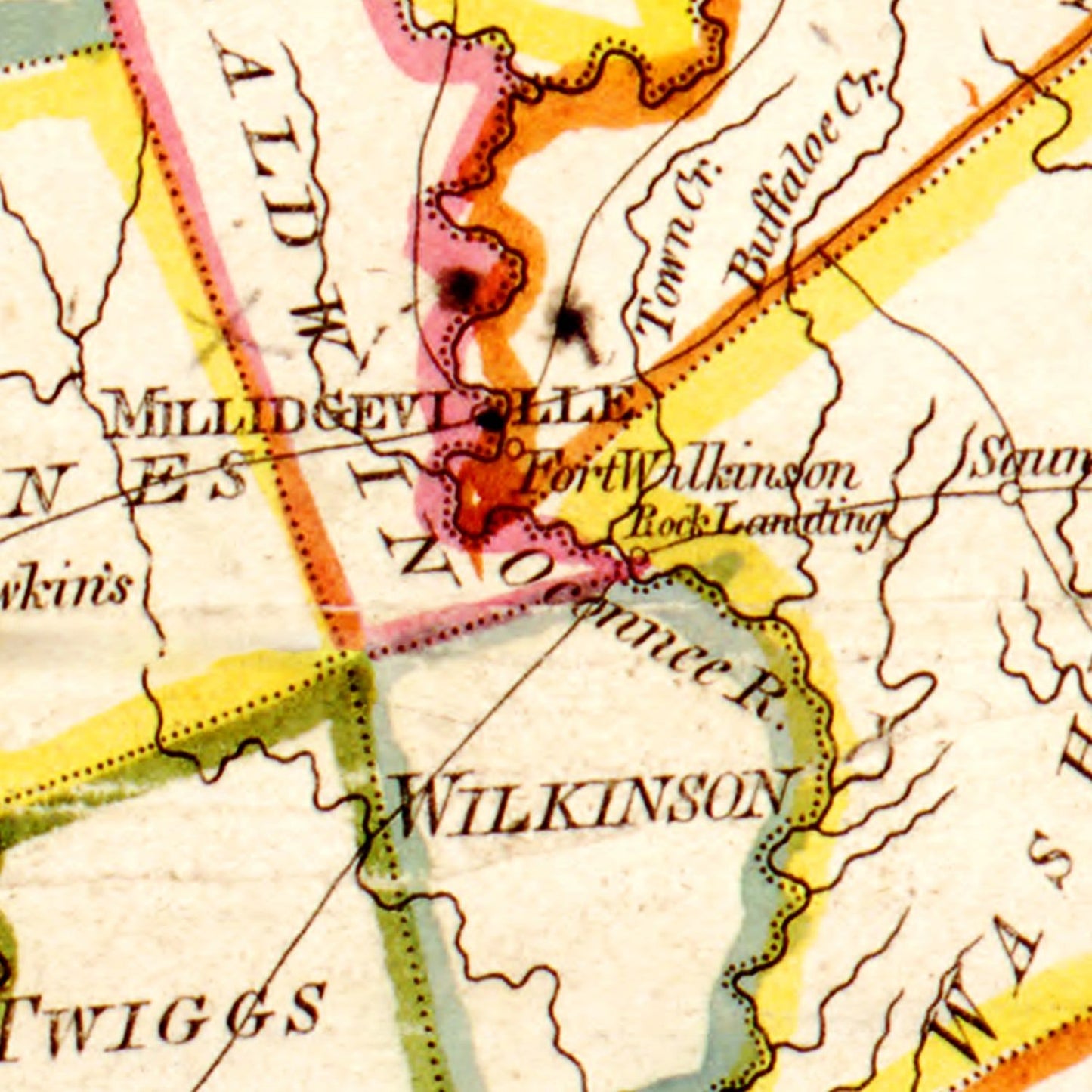 Vintage Map of Georgia, 1818