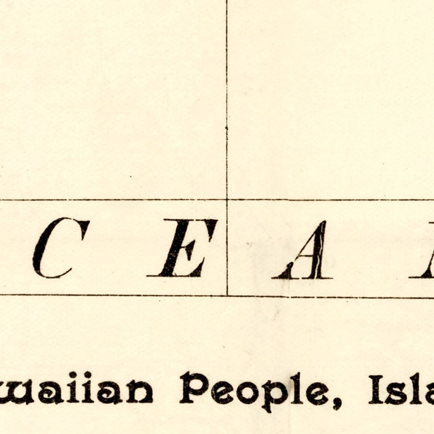 Vintage Map of Hawaii, 1893