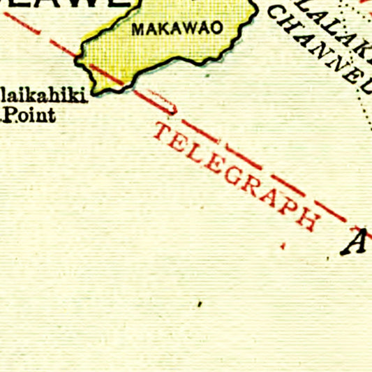 Vintage Map of Hawaii, 1912