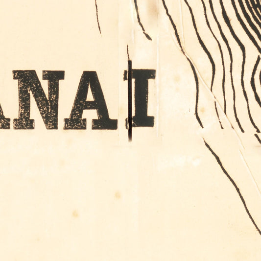Vintage Map of Hawaii, 1846