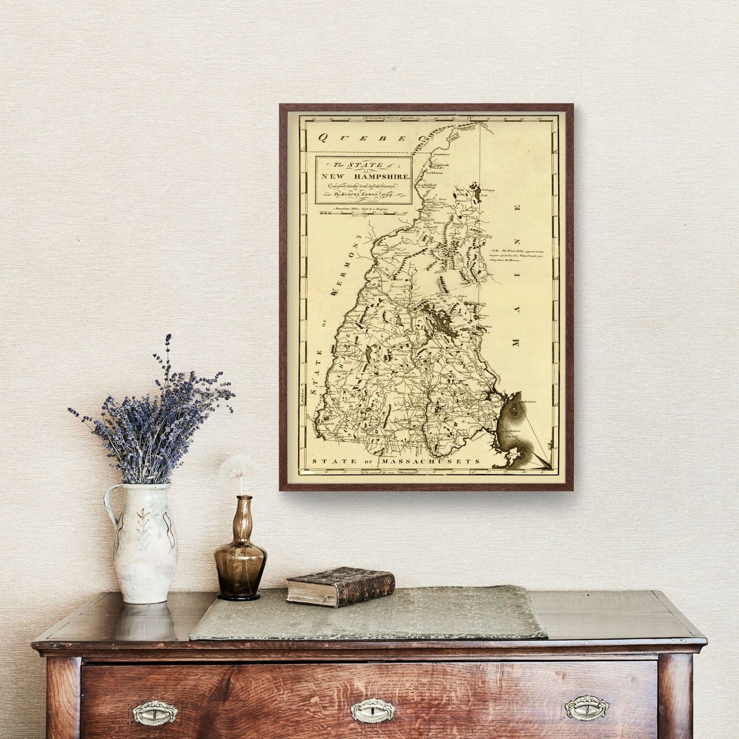 Vintage Map of New Hampshire, 1794