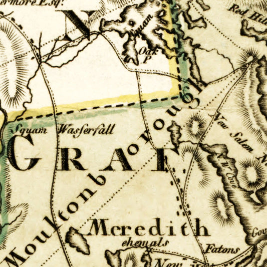 Vintage Map of New Hampshire, 1796