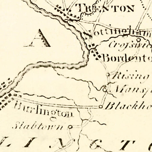 Vintage Map of New Jersey, 1795 II
