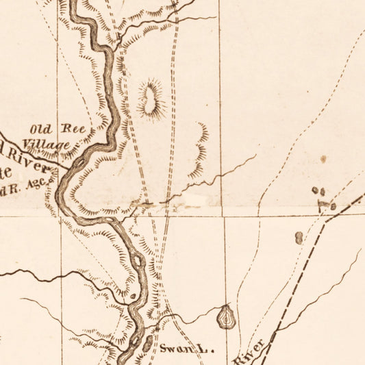 Vintage Map of South Dakota, 1872