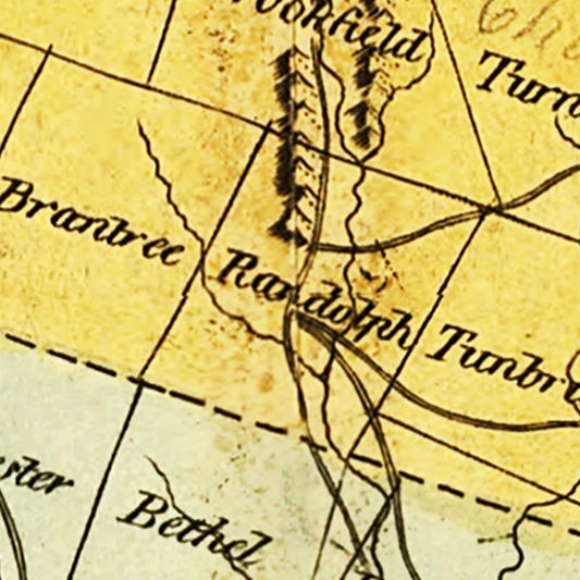 Vintage Map of Vermont, 1814