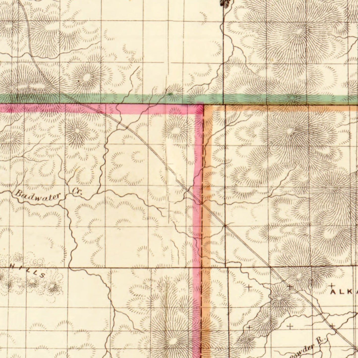 Vintage Map of Wyoming, 1883
