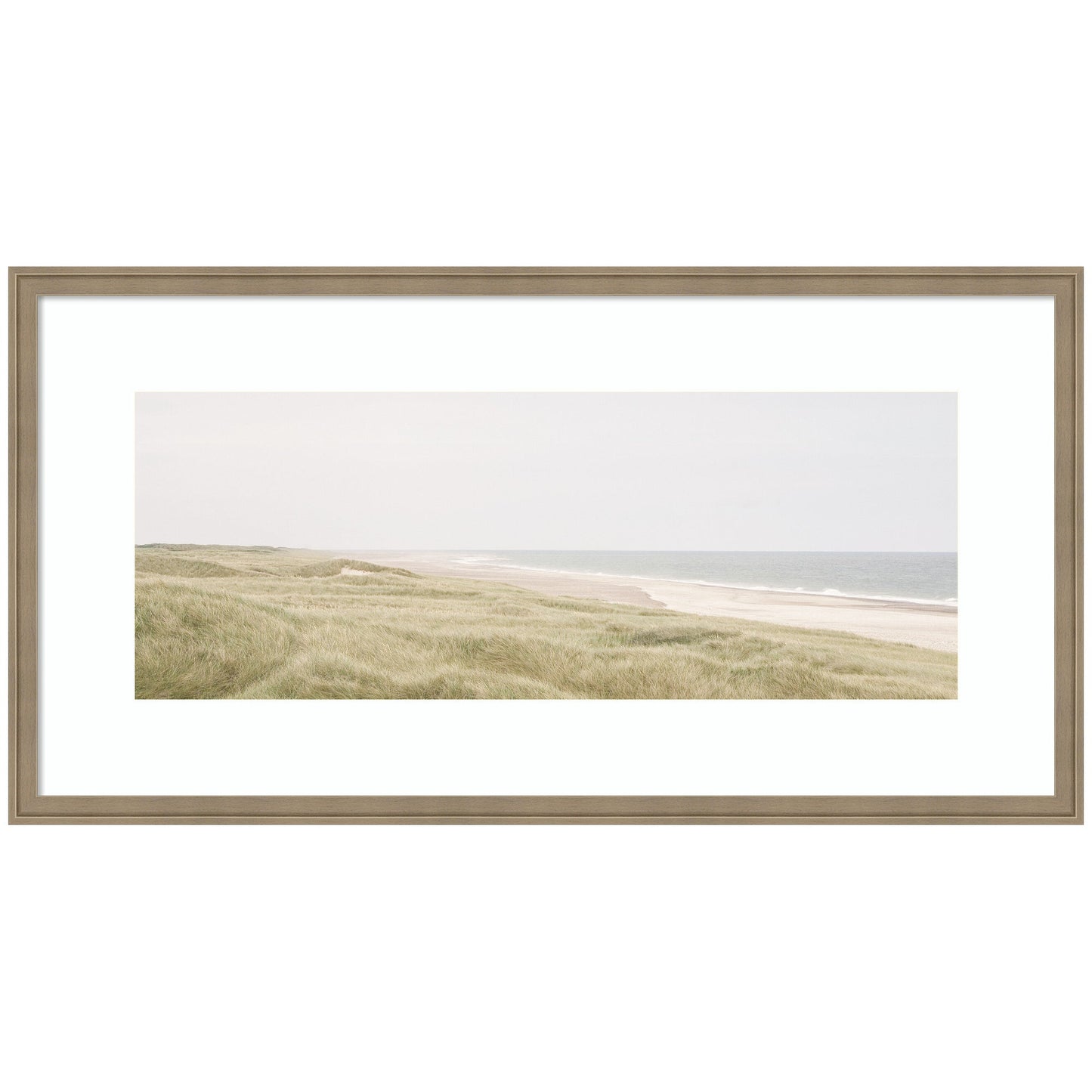 Serene Coastal Shoreline Framed Wall Art