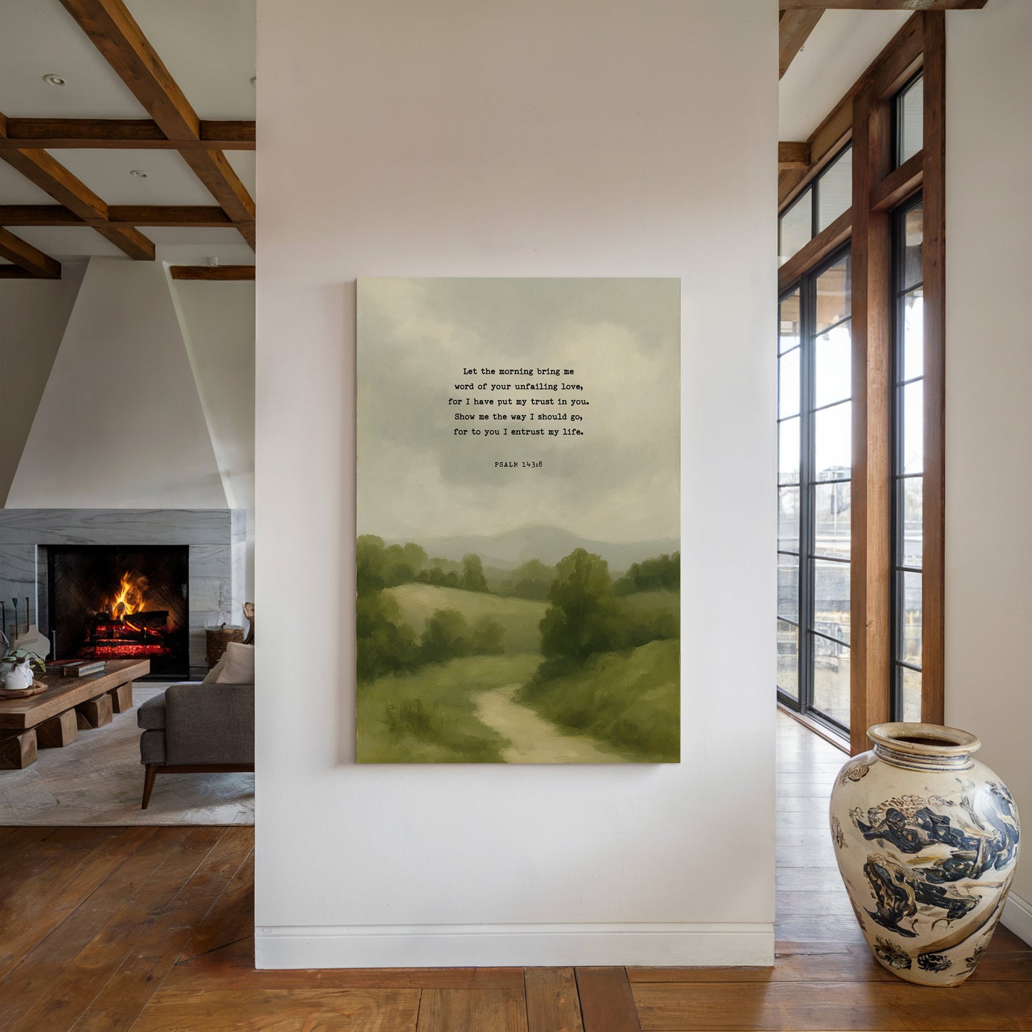 Morning Trust Psalm 143:8 Landscape Faith Print
