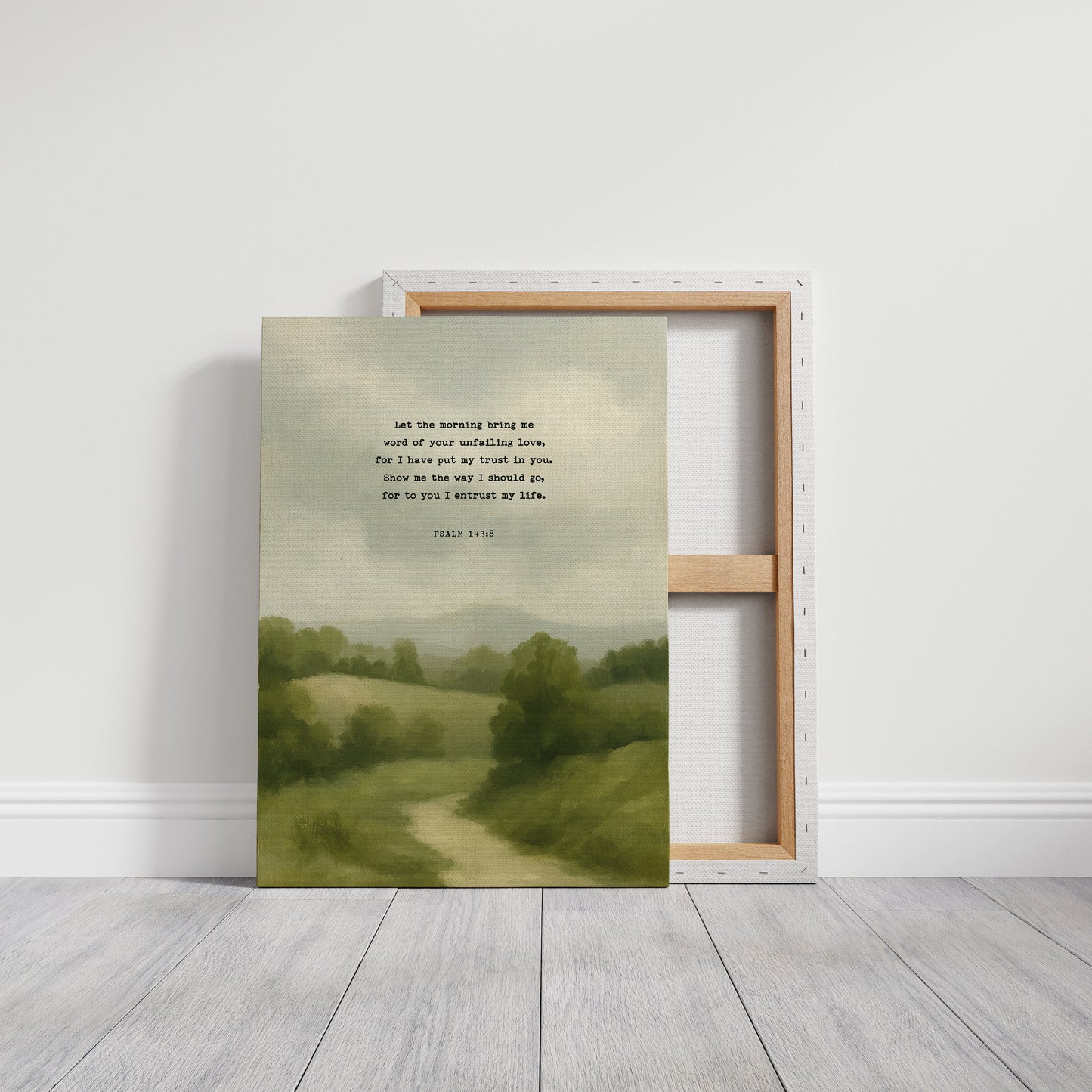 Morning Trust Psalm 143:8 Landscape Faith Print