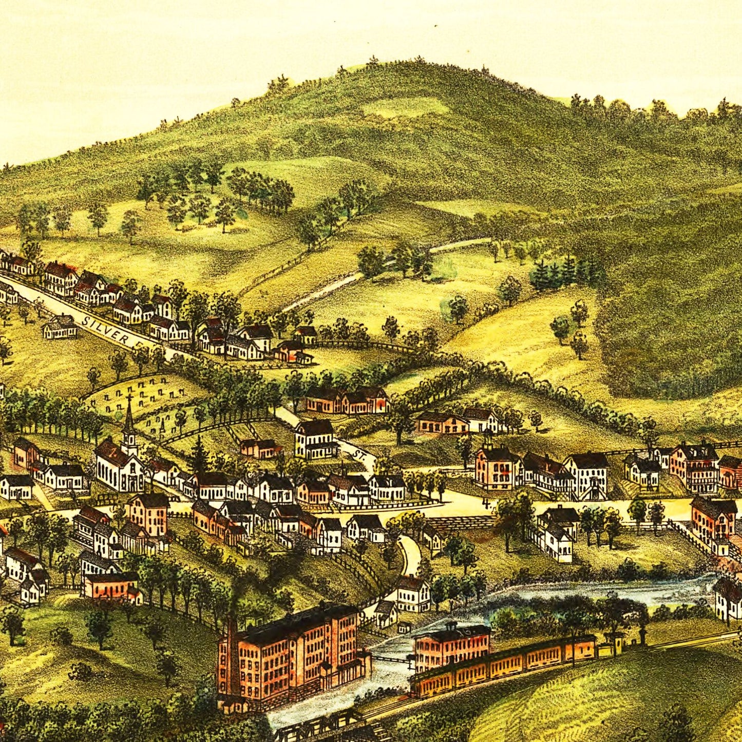 Vintage Map of Milton, New Hampshire, 1888