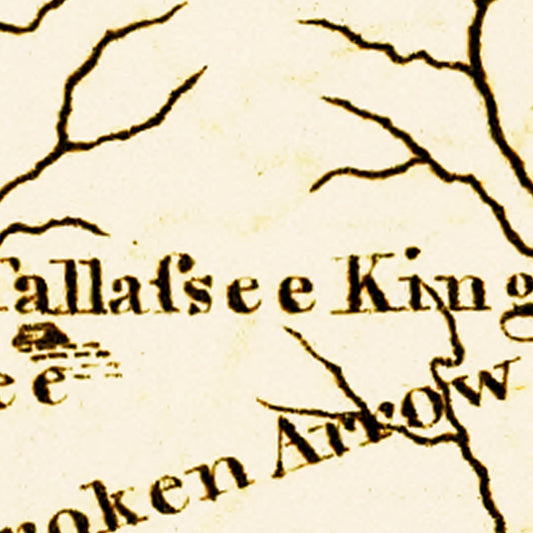 Vintage Map of Georgia, 1795