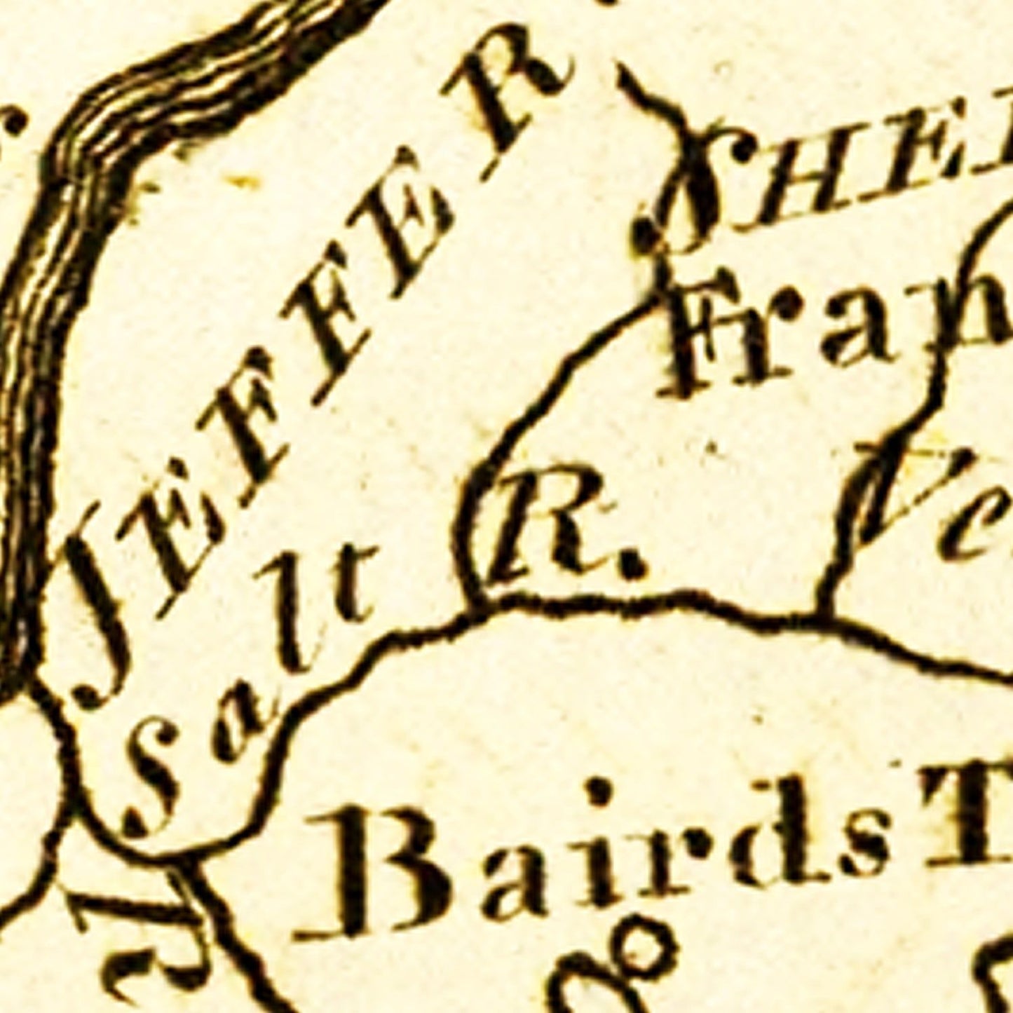 Vintage Map of Kentucky, 1795