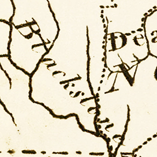 Vintage Map of Massachusetts, 1795