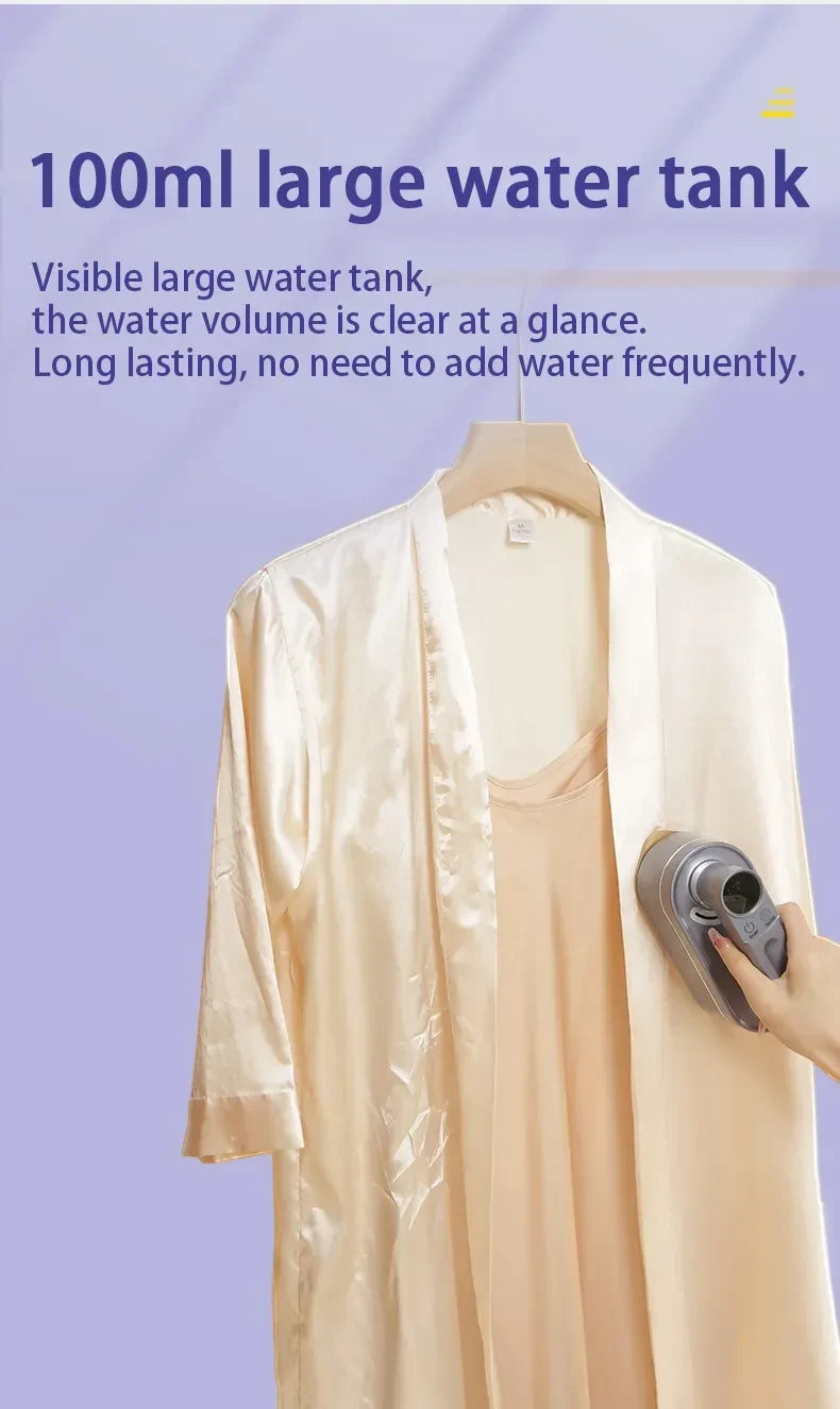 Foldable Handheld Garment Steamer 2-in-1 Iron — Crisp Clothes Anywhere, Fast